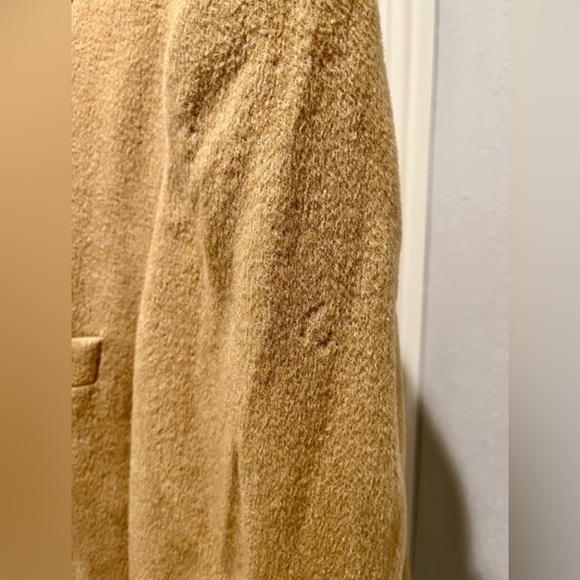 Stafford Options Blazer Jacket Beige Camel Hair Wool blend Men's 48R 2 Button - Picture 5 of 13